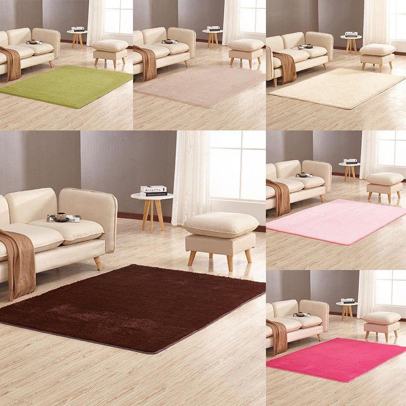 Super Soft And Solid Shaggy Rugs Perfect For Bedroom And Dining Room Comfort
