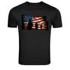 Patriotic Soldiers American Flag Military Veteran Tribute T-Shirt