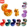 New 3D Printed Dragon Egg Creative Colorful Dragon Egg Model Toy Collectible Cute Dragon Baby Desktop Ornament Party Favors