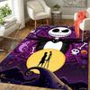 1 Stück Disney Jack Skellington Muster Teppich Bereichsteppich Rutschfester Teppich Handwaschbar Fußmatte Geeignet für Wohnzimmer Schlafzimmer Heimdekoration