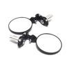 7/8" 22mm Universal Motorcycle Mirrors Round Handlebar Wing Foldable Mirrors End