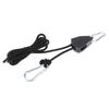 1/8 2M Adjustable 8Inch Lanyard Hanging For Tent Fan Grow Plant Lamp Pulley Ropes Pulley Lifting Pulley Hook