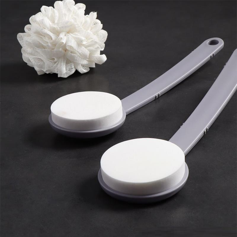Lotion Applicator Body Wash Brush Padded Brush With Long Reach Handle Self Application For Back Feet Skin Cream Sunscreen