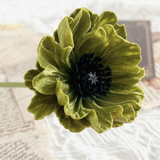 11,8" Künstliche Blume Langer Stiel Realistischer Kunstseide Ranunculus Strauß für Zuhause Küche Hochzeit Dekoration Blumengesteck Frühling Tisch