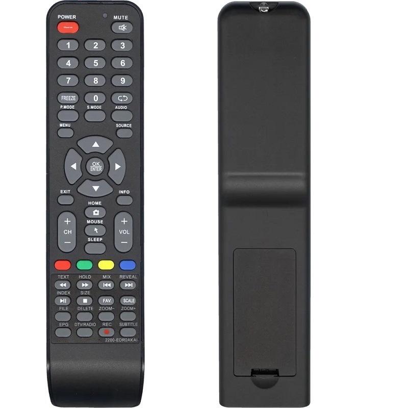 Replacement AKAI 2200EDR0AKAI Remote Controller for Russian Smart LCD LED TV Durable and Comfortable for Daily Living Room Entertainment