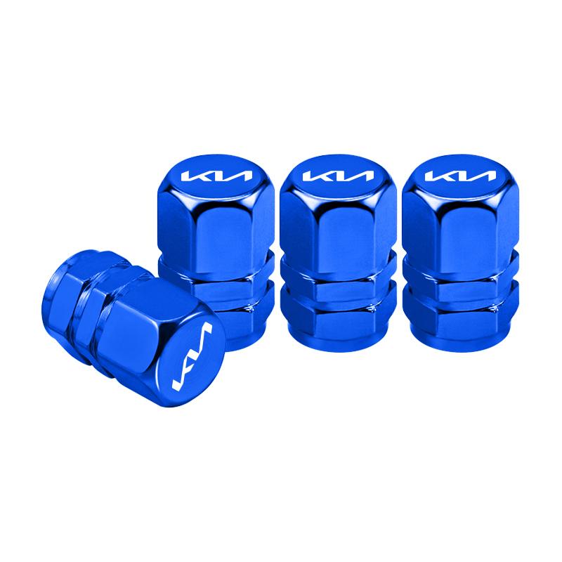 BBDQ9 4 Pack Aluminum Alloy Car Wheel Tire Valve Cover Stem Cover for Kia KN K3 K9 Sportage Ceed Picanto Rio Accessories