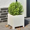 White Plant Pot 30x30x30 Cm Steel