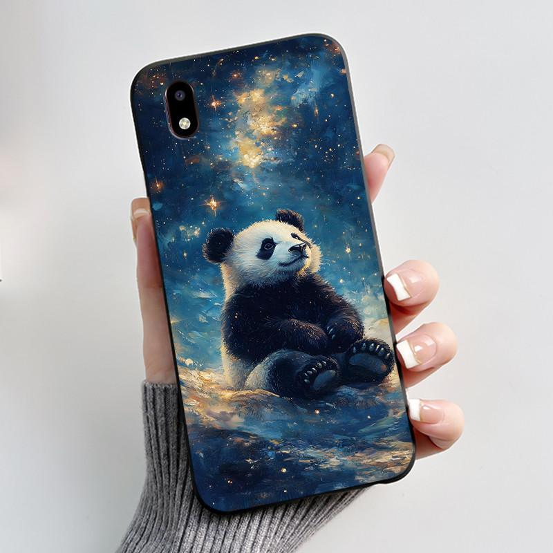 Hülle Für ZTE Blade A3 2020 / Avid 579 Handyhülle Ästhetisch Niedliche Katze Astronaut Schwarz Matt Weiches Silikon Schutzhülle Schale