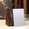 Women Tote Handbag Armpit Bucket Bag Fashion Middle-aged Mother Large-capacity Bag Retro Ink Painting Crossbody Shoulder Messenger Bag