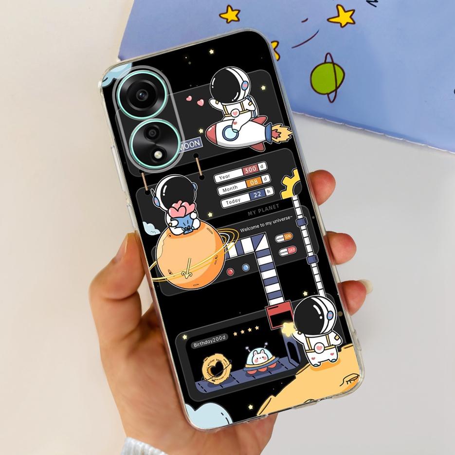 For Oppo A78 4G Case CPH2565 Stylish Painted Cover Soft Silicone Phone Case For Oppo A78 A 78 OppoA78 5G Back Cover Fundas Coque