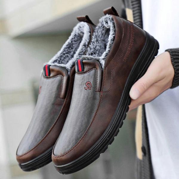 New Autumn and Winter Men's Warm and Waterproof High Boots Non-slip Wear-resistant Casual Shoes