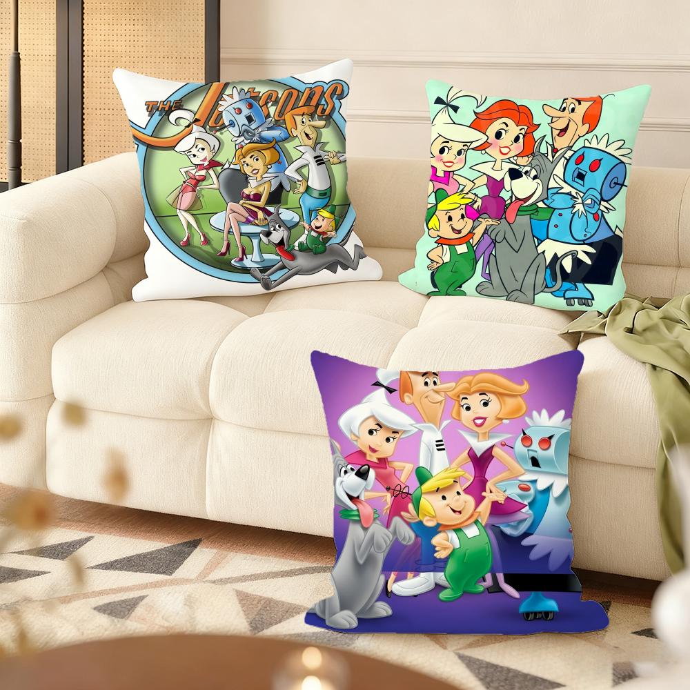 The J-Jetsons Cushion Cover Soft Short Plush Pillow Cover Smooth Cozy Texture Aesthetic Cushion Case Home Decor