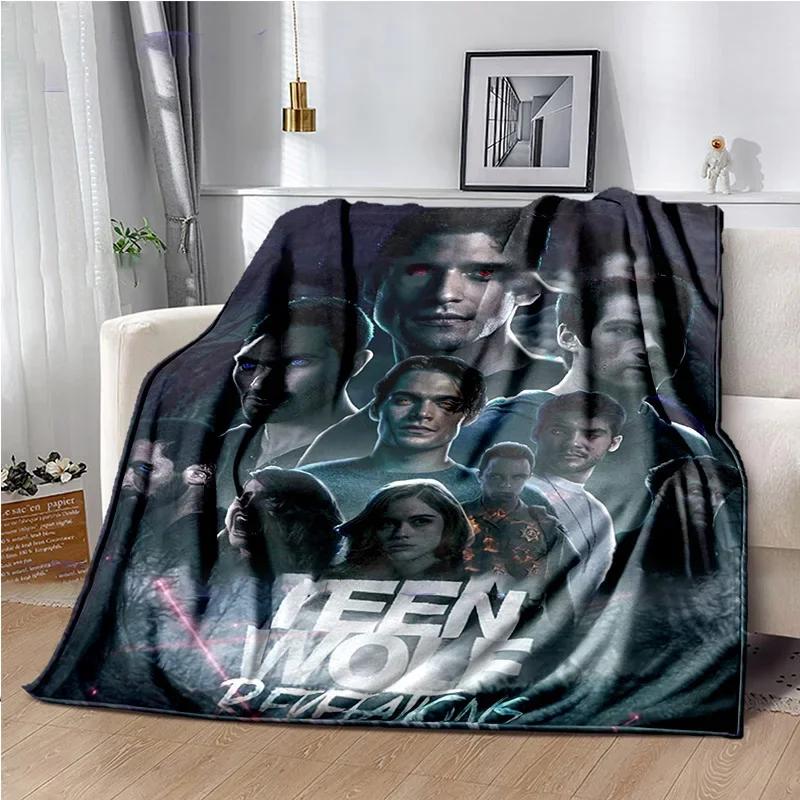 Teen Wolf Film Deken Warm Pluche Gezellig Huis Plaid voor Bed Bank Sofa Lichtgewicht Reisdeken Bank Quilt Cadeaus