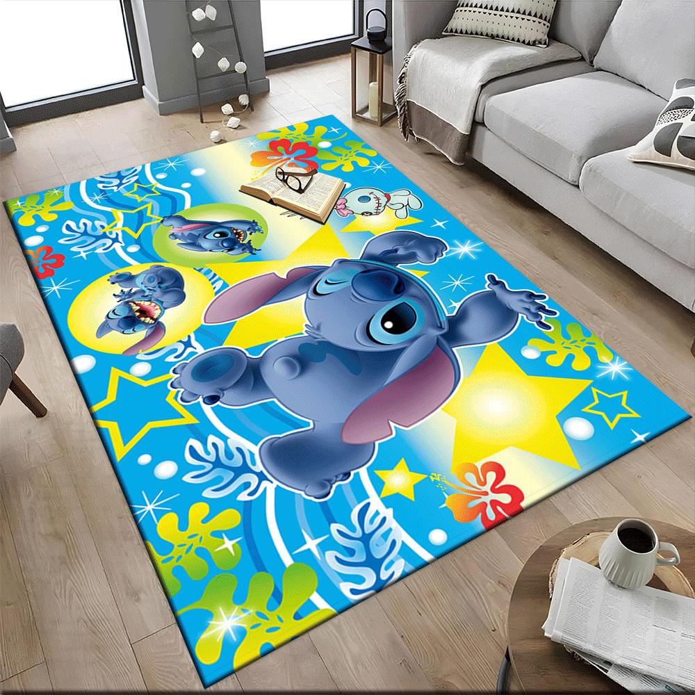1 Stück Lilo und Stitch-(11)_01 Teppich Läufer, Schlafzimmer und Spielzimmer Langlebig, Fleckenbeständig und Leicht zu Reinigen, Wohnzimmer