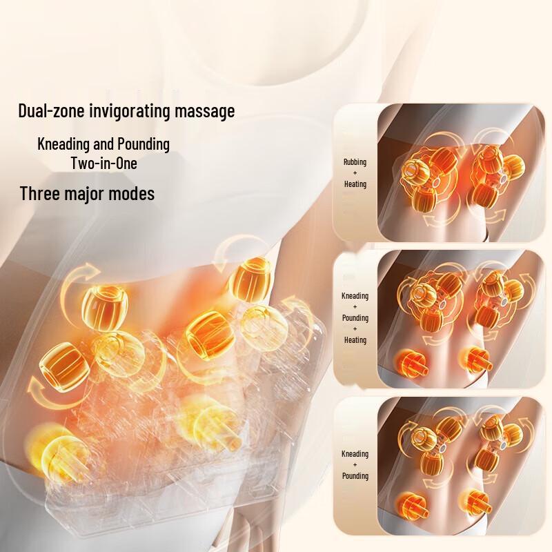 AUX Car Lumbar and Back Massage Cushion CN Plug (adapter Included)