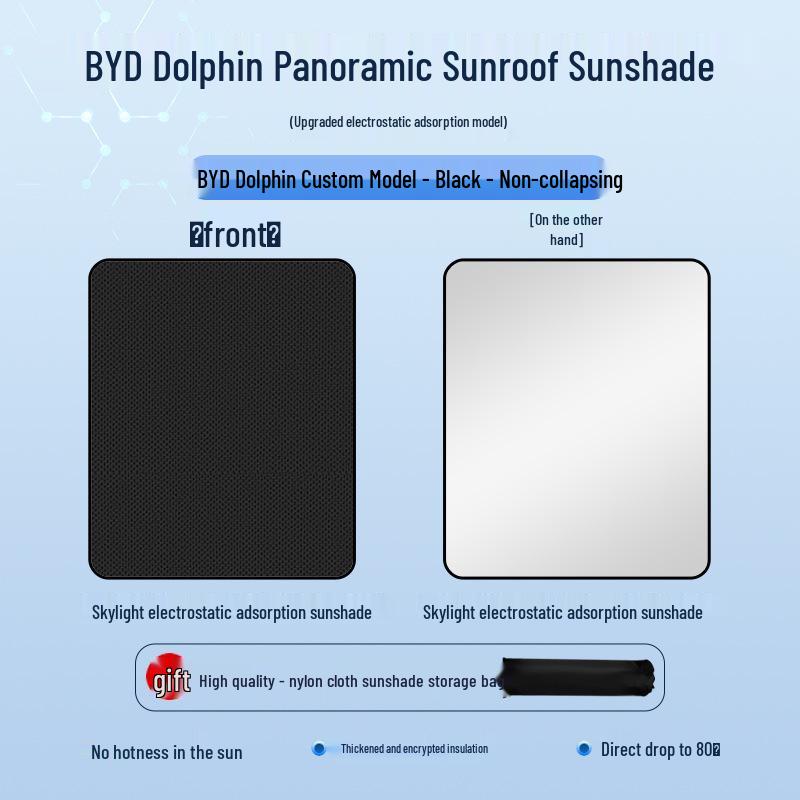 BYD Seal Song Han Tang Suede Sunroof Canopy: Heat Insulation & Sun Protection Shade