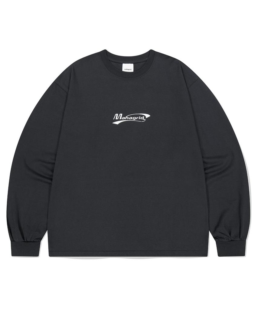 MAHAGRID Detergent Logo Ls Tee Black(Mg2Efmt562A)