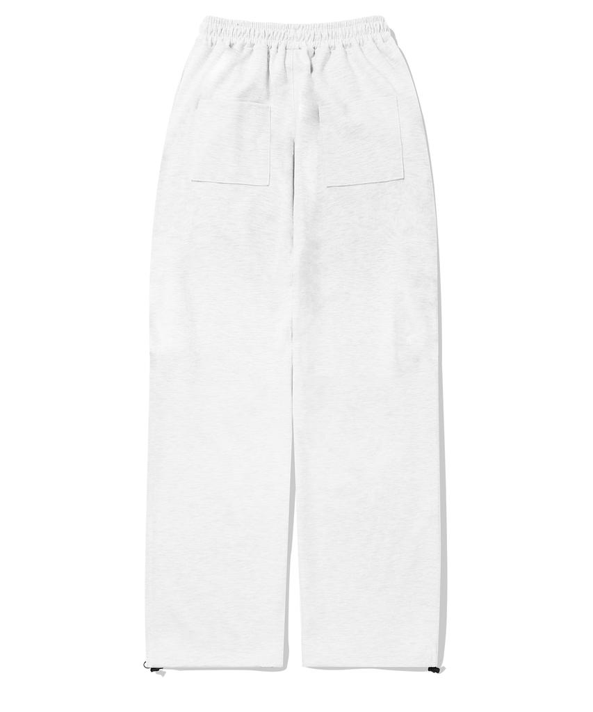 GAINSBORO Utility Cargo String Pants_White Melange