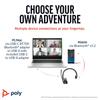 Poly Bezprzewodowy zestaw słuchawkowy Voyager 4310 z certyfikowanym przez Microsoft Bluetooth i bezprzewodowymi słuchawkami Bluetooth do i konferencji internetowych, pojedynczy na jedno ucho