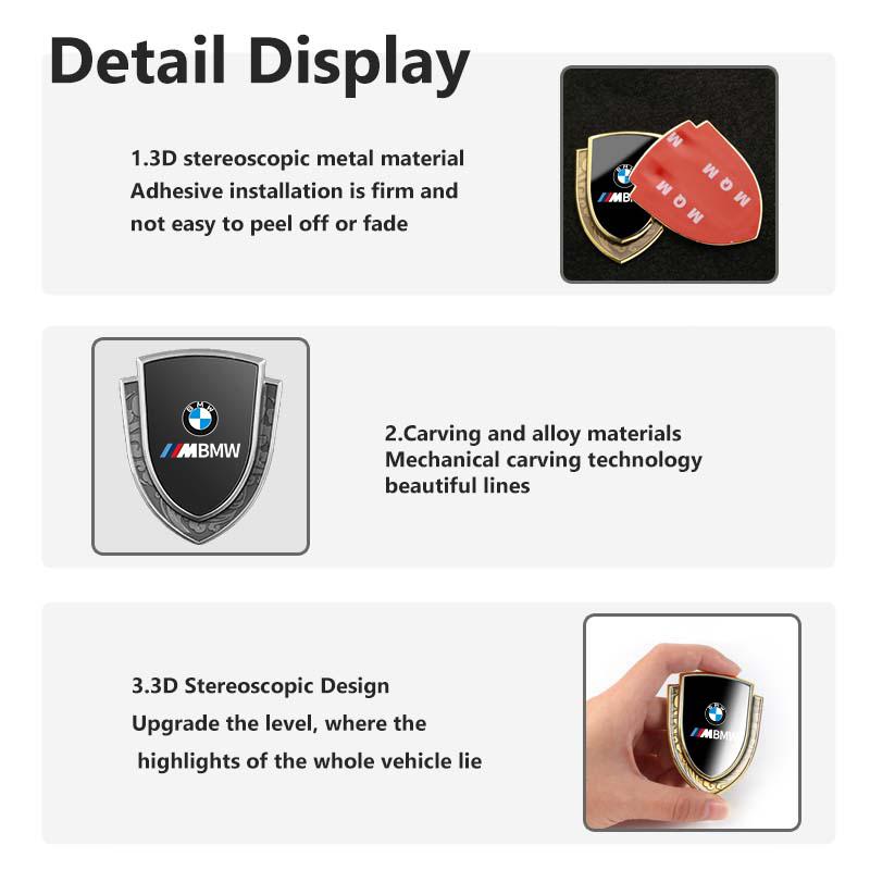 3D Auto Stickers Metal Logo Emblem Sticker Decal Car Styling For BMW M Performance E36 E46 E60 E90 E91 E92 E93 F30 F20 IK5