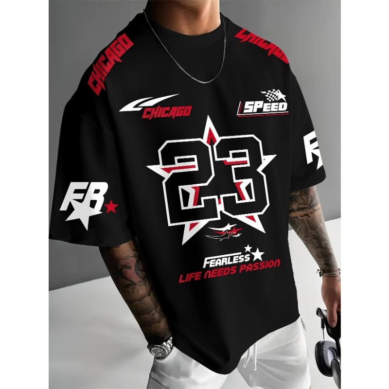Das neue Sommer-Sporttrikot 2026 für Herren Chicago 23-Druck digitales Trikot lässiges Sport-T-Shirt für Herren