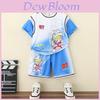 Boys Summer Outfit 2024 Stylish Cotton Two Piece Set Soft Comfortable Cartoon Design For Ages 3 To 8