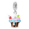 Fits Pan Braceletscopper Charms Color Strawberry Cherry Blueberries Fruit Sweet Original Diy Jewelry Birthday Fine Gifts