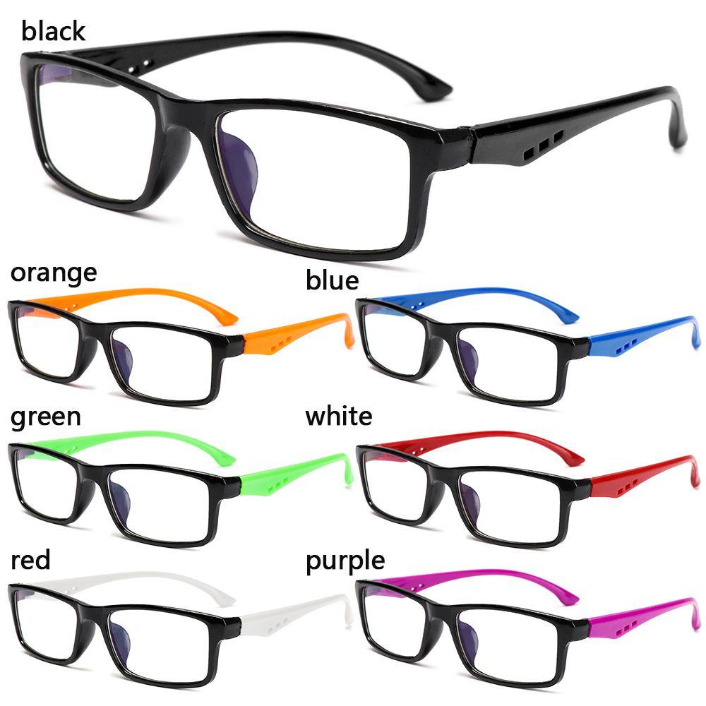 Fashion Vintage Square Eyeglasses Ultra Light Frame Eye Protection Anti-Blue Light Glasses