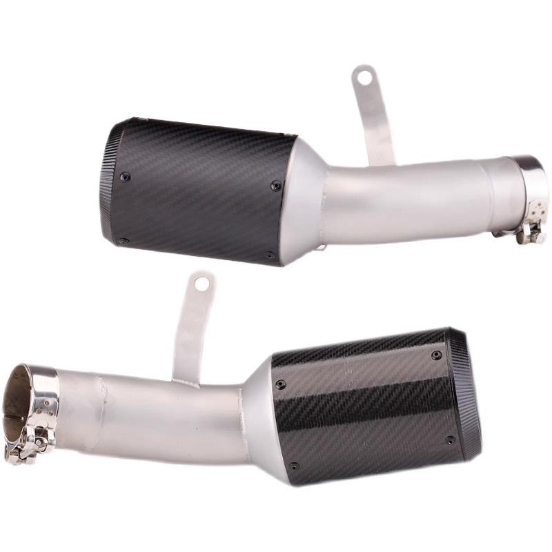 S1000RR Motorcycle Mid-Pipe & Carbon Fiber Tail Exhaust Modification 15-16