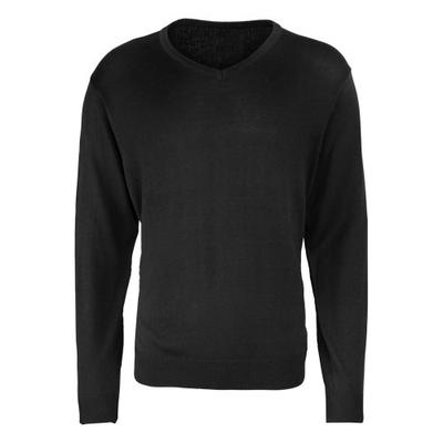 Premier Mens Knitted V Neck Sweater Top