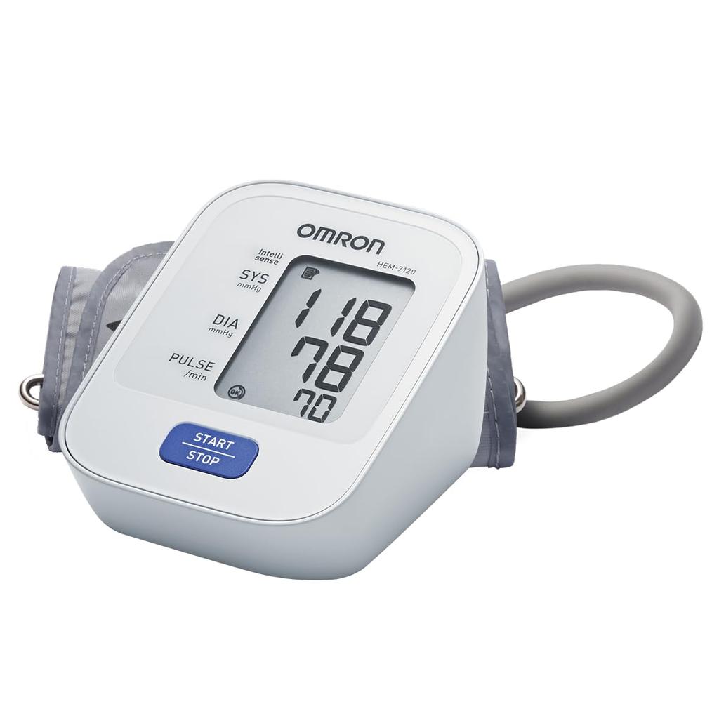 Omron HEM 7120 Fully Automatic Digital Blood Pressure Monitor With Intellisense Technology - Arm Circumference (22-32Cm)