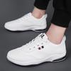 Spring New Men's Shoes Leather Surface Sports Casual Shoes Soft Bottom Simple Travel Fashionable Stylish Outfit Light Running Shoes