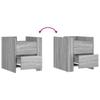 Nightstand Gray Sonoma 45x50x50 cm Particleboard