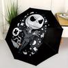 1 Auto Open Jack Skellington, Nightmare Before Christmas Themed Colorful 8-rib Portable Umbrella for Men and Women, A Compact Commuting Comp