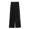 Spring Women's Silk Satin Elastic Waist Wide-Leg Pants - Stylish & Slimming