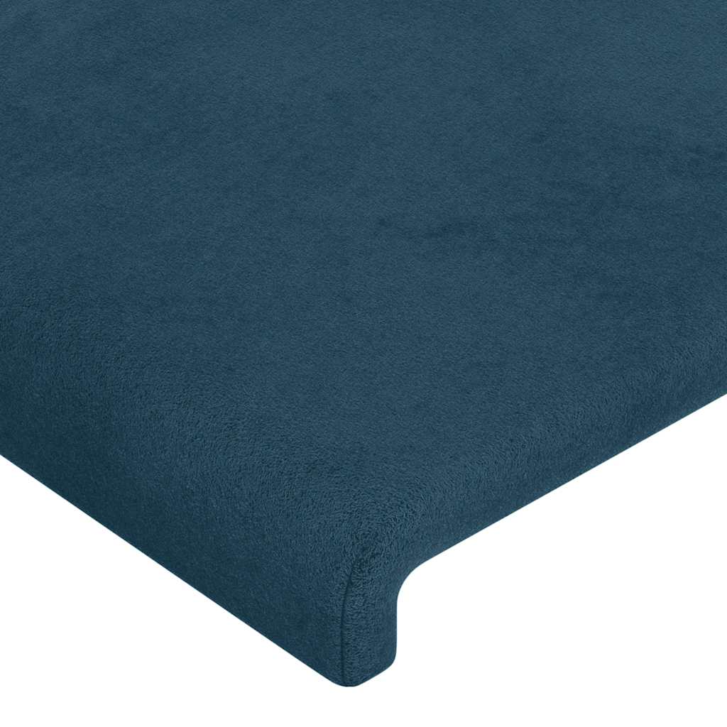 Bed Frame without Mattress Dark Blue 80x200 cm Velvet