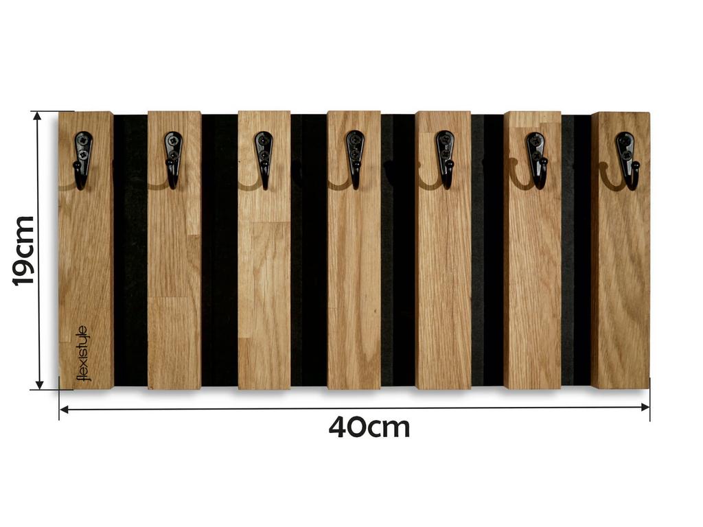 Wooden Key Hanger Lamele 40cm