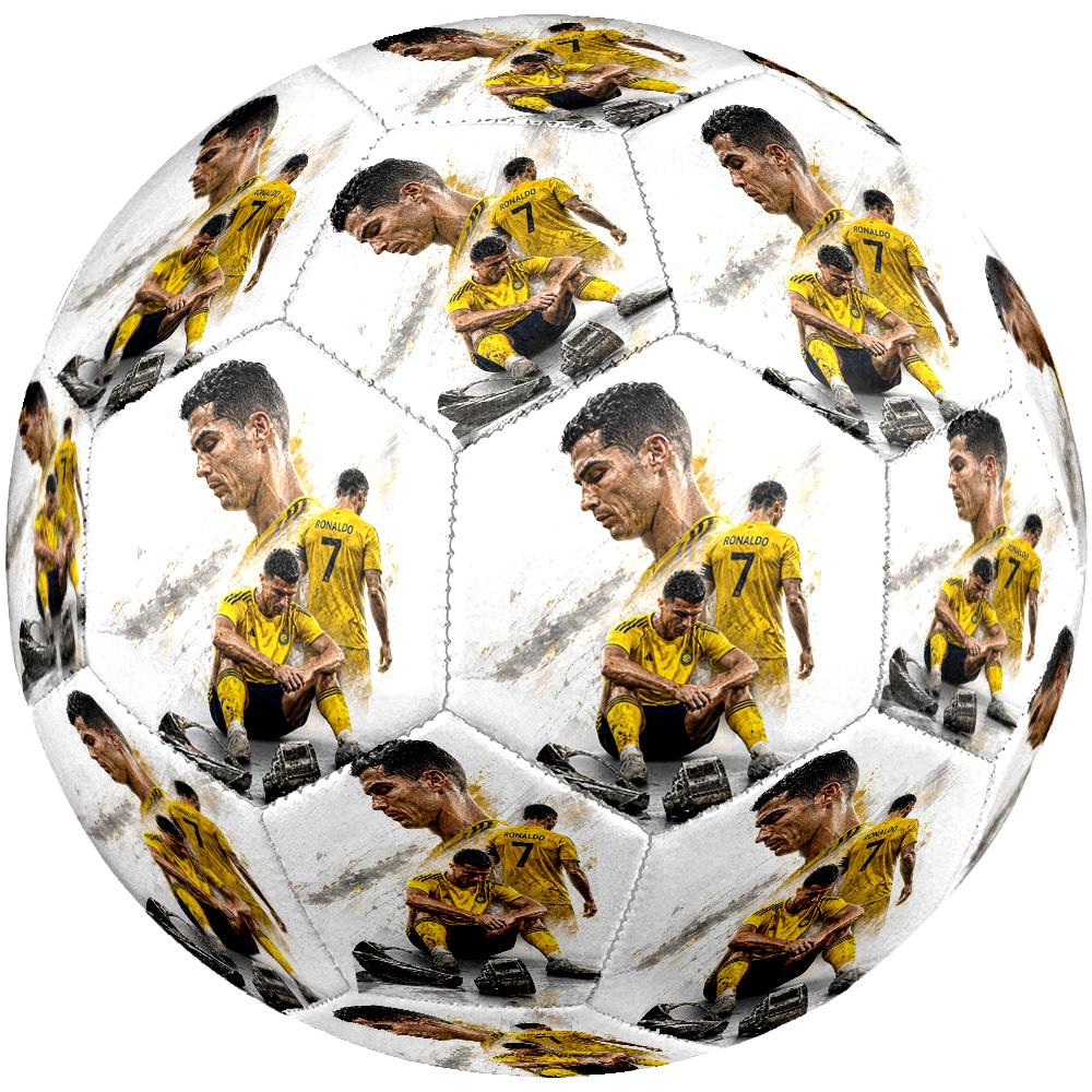 Ronaldo's Skyward Leap Fotboll Storlek 5 Fotboll Maskinsydd Inomhus/Utomhus Universell Fotboll Sportentusiast Gåvor
