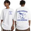 More Espresso Less Depresso Funny Tee Shirt Summer Men Women's Clothing Vintage Cartoon T Shirt Coffee Lover Meme Kawaii Tshirts