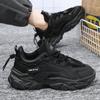 High Quality Men's Sneakers Spring Comfortable Elastic Platform Casual Sport Shoes Fashion Simple Style Footwear Tenis Masculino