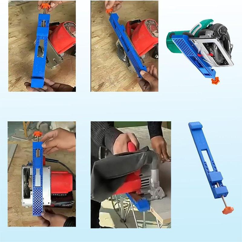 High-quality Adjustable Cutting Machine Base Guide Rail ABS Circular Saw Milling Positioning Clamps Lock The Cutter Base