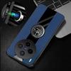 PU Leather Magnetic Ring Holder Shockproof Case For VIVO X300 X300Pro Silicone Matte Phone Bumper Cover For Vivo X300 Pro Shell