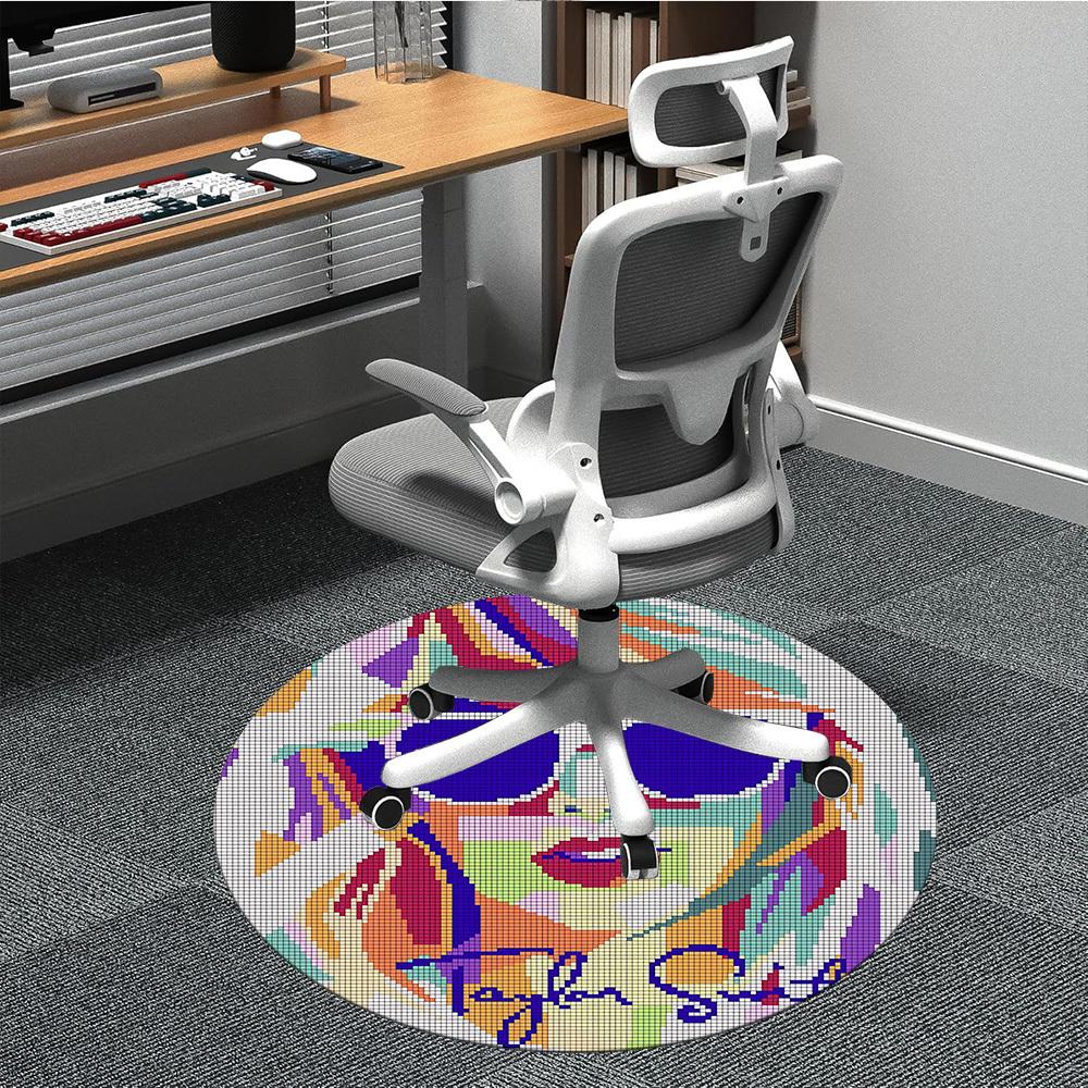 1PC Taylor Swift Office Round Rug, Non-slip, Soft and Durable Office Rug for Interior Decoration, Perfect for Office, Beautiful Decoration