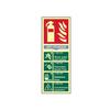 Scan Fire Extinguisher Composite - Dry Powder - Photoluminescent 75 X 200mm