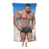 Sexy Muscle Boy Body Beach Towel Super Quick-drying Tempting Pride Gay Art Travelling Swimming Camping Bath Towels Boys Men Gift