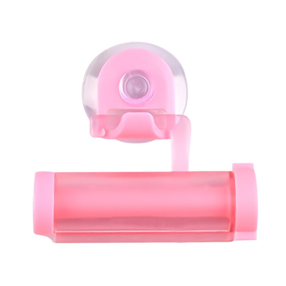 1 Pcs ABS Rolling Squeezer Toothpaste Dispenser Tube Partner Sucker Hanging Holder