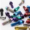 6 uds./juego Tornillos para Manillar de Bicicleta Chapados en Titanio M5 * 17MM Acero Inoxidable Tornillos de Fijación Coloridos para Manillar de Bicicleta