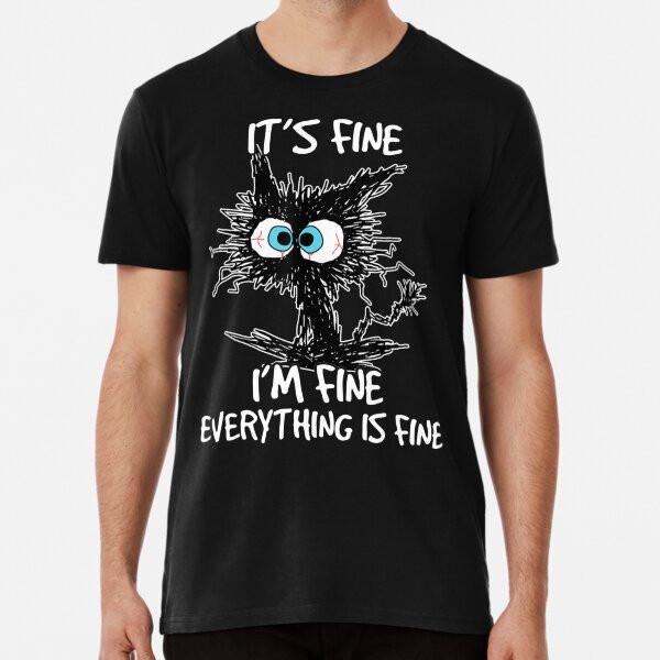 Het Gaat Goed Ik Ben Goed Alles Is Goed Grappig T-Shirt S-5XL Beste T-Shirt