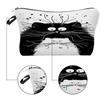 Cosmetic Bag 3D Print Portable Square Large Capacity Multipurpose Travel Handbag for Vacation