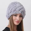 Fashionable Women's Rabbit Fur Hat for Keeping Warm In Winter